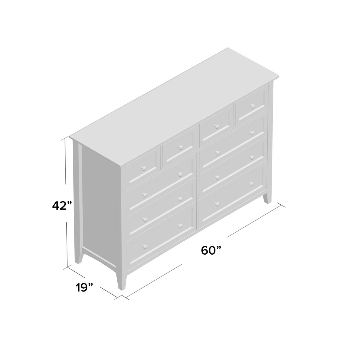 Mistana™ Mowgli 8 Drawer 60'' W Double Dresser & Reviews Wayfair